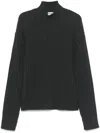 Our Legacy Gray Dropped Shoulder Turtleneck In Grey