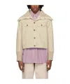 Our Legacy Off-white Fuse Denim Jacket In White