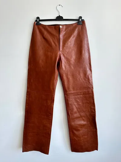 Pre-owned Our Legacy Fw2022 Cow Leather Biker Trouser