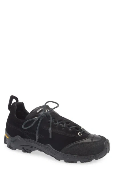 Our Legacy Gabe Sneaker In Stealth Black Leather