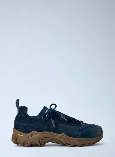 Our Legacy Gabe Suede-panelled Hiking Sneakers In Blue