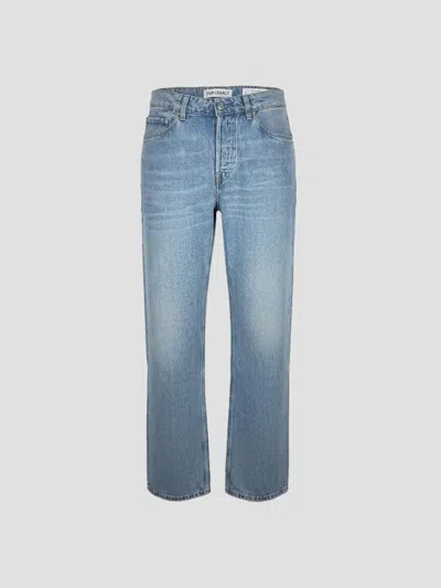 Our Legacy Garage Wash Cut Jeans In Blue