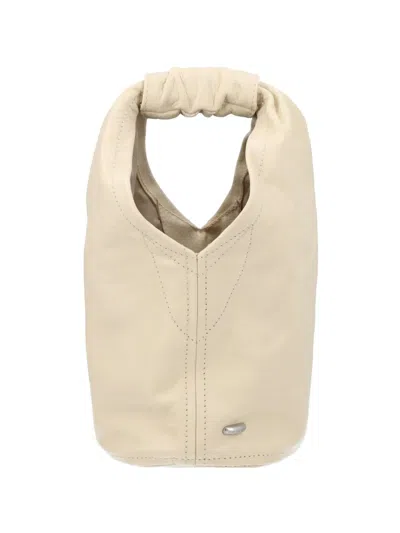 Our Legacy Gathered Handle Tote Bag In Neutral