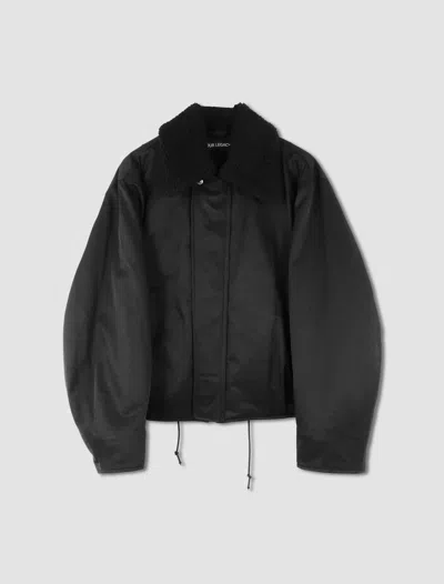 Our Legacy Giacca Ace In Black Aero Nylon