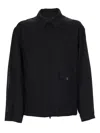 Our Legacy Evolved Jacket In Merino Wool Voile In Eclipse Black In Black