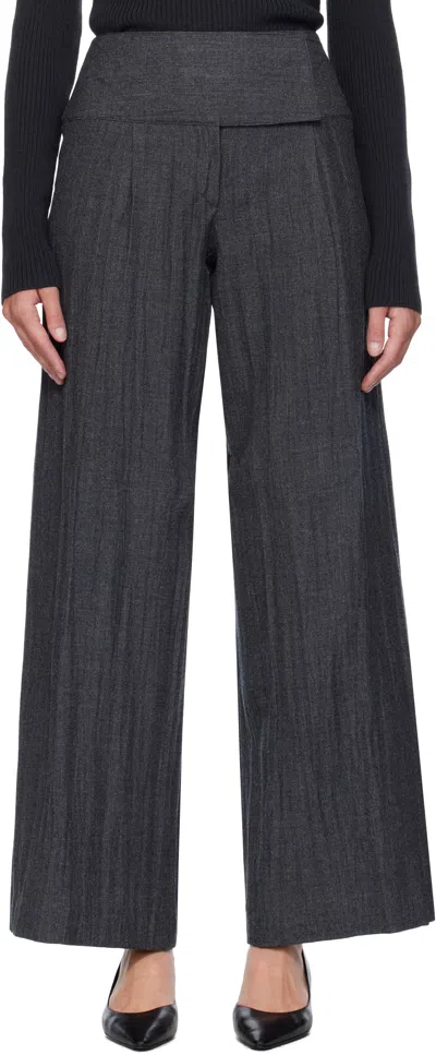 Our Legacy グレー Girdle トラウザーズ In Black