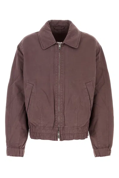Our Legacy Purple Cotton Blend Jacket In Brown
