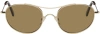 OUR LEGACY GOLD ZWAN SUNGLASSES