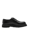 Our Legacy Grained-leather Derby Shoes In Black