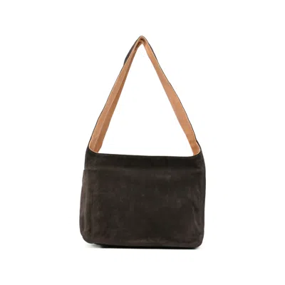 Our Legacy Grande Brick Suede Tote Bag In Brown