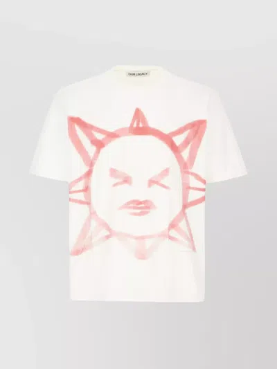 Our Legacy Graphic Print Crew Neck Short Sleeve T-shirt In Multi