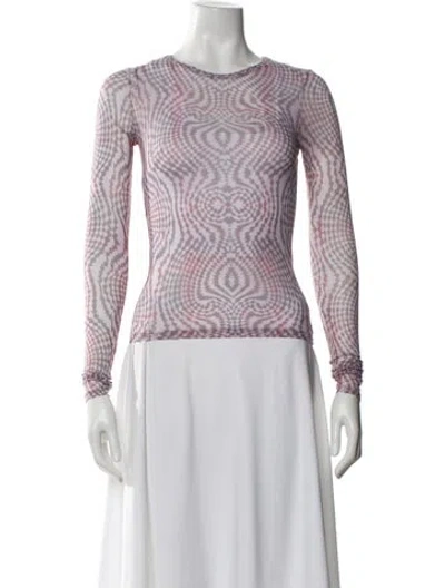 Pre-owned Our Legacy Graphic Print Crew Neck Top In White
