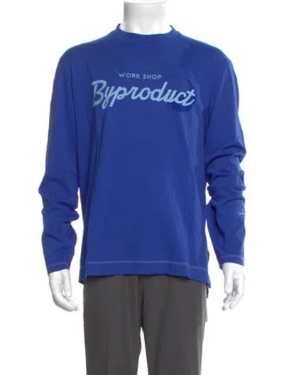 Pre-owned Our Legacy Graphic Print Crew Neck T-shirt In Blue