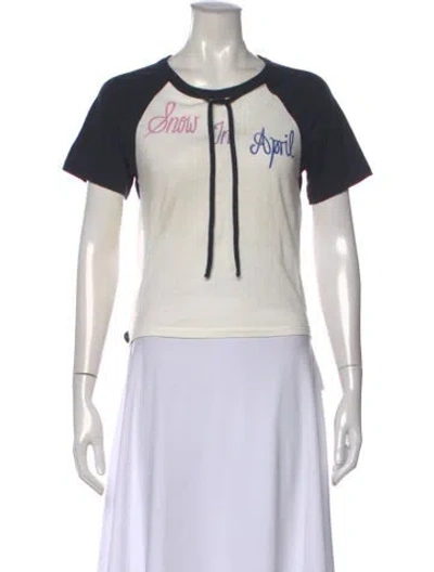 Pre-owned Our Legacy Graphic Print Crew Neck T-shirt In Neutral