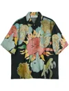 Our Legacy Box Shirt Short Sleeve Solar Power Print In Black