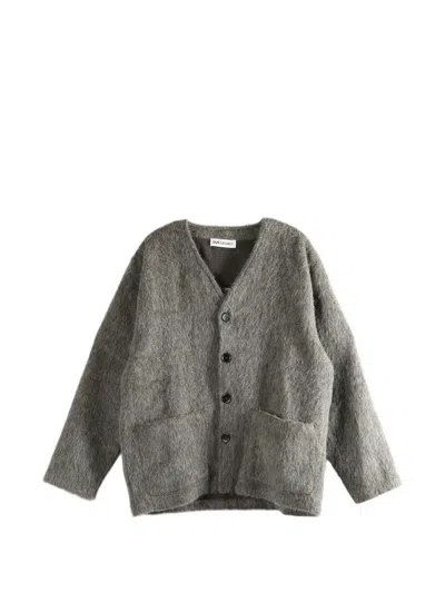 Our Legacy Buttoned Pocket Cardigan In Gray