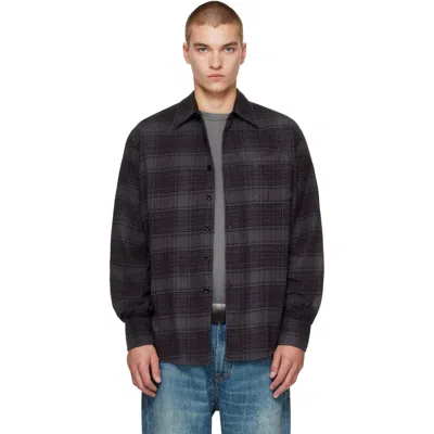 Our Legacy Above Checked Cotton Flannel Shirt In Pattern
