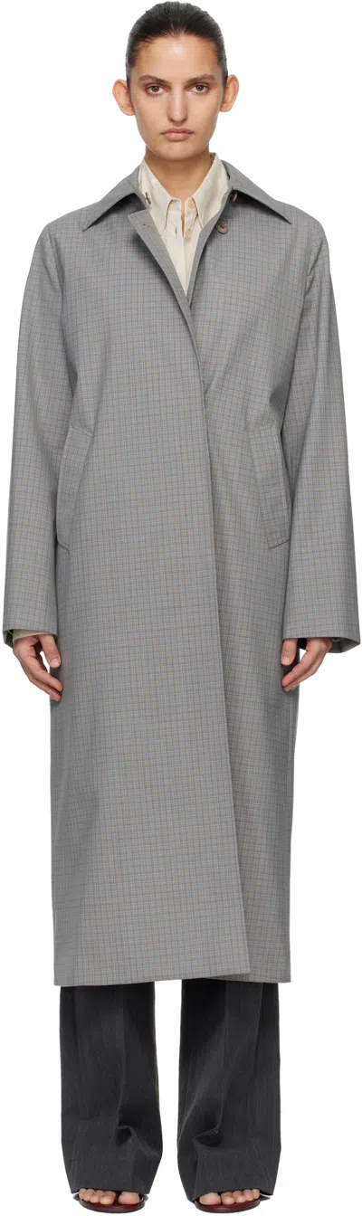 Our Legacy Gray & Blue Capital Coat