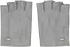 Our Legacy Gray Biker Gloves In Pearl Leather