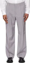 Our Legacy Gray Borrowed Chino Trousers In Dusty Lavender High