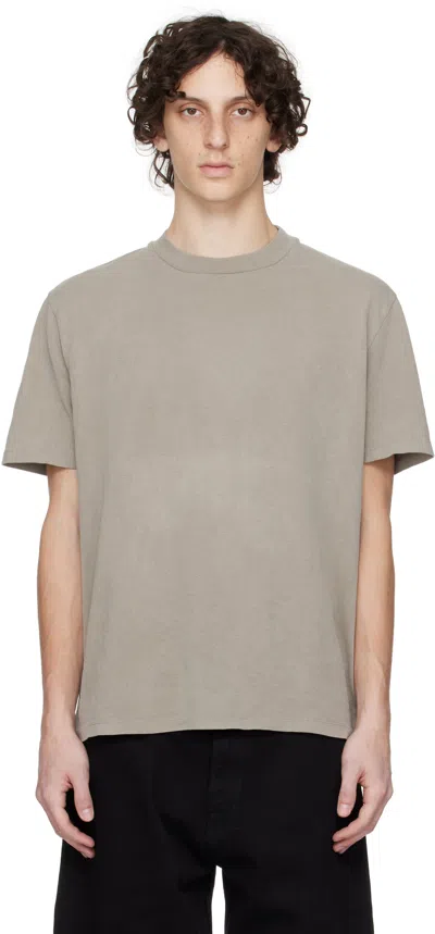 Our Legacy Crew-neck Cotton T-shirt In Worn Grey