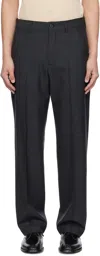 Our Legacy Gray Chino 22 Trousers In Premium Charcoal Off