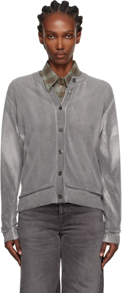 OUR LEGACY GRAY DUAL CARDIGAN