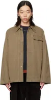 Our Legacy Gray Dutch Work Jacket In Brown