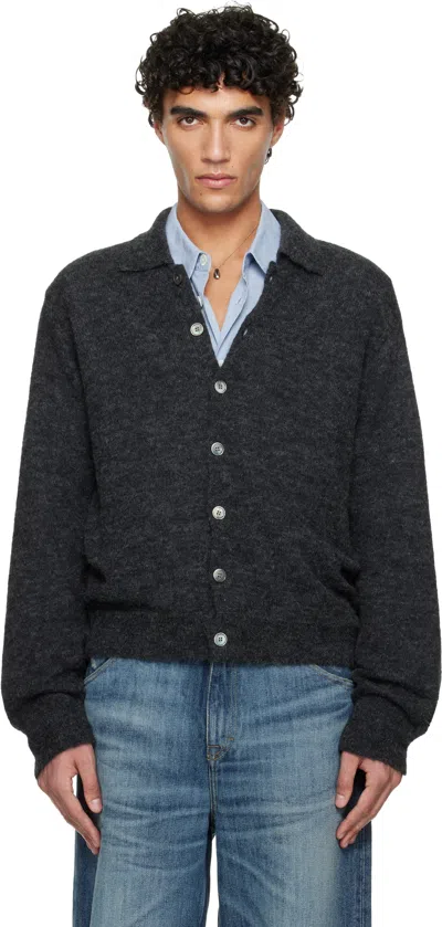Our Legacy Gray Evening Polo Cardigan