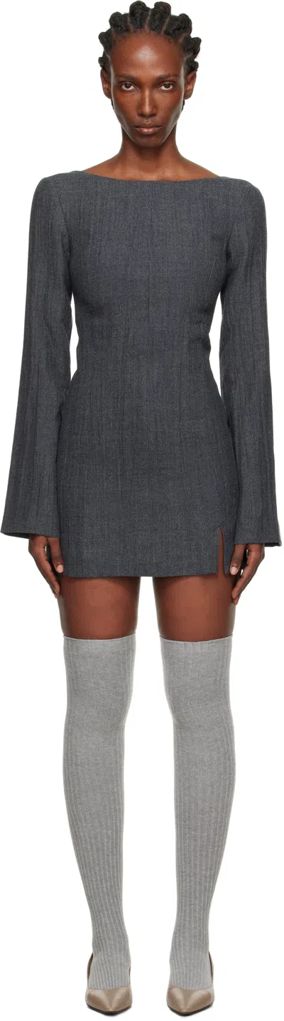 Our Legacy Gray Firm Minidress