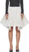 Our Legacy Gray Mainsail Mini Skirt In Dust Bunny Adventure