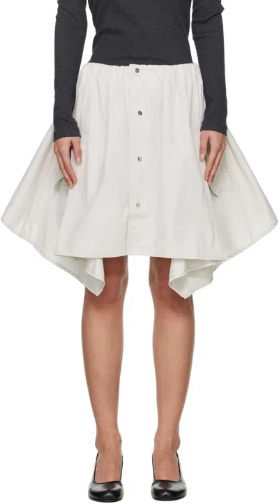 Our Legacy Gray Mainsail Mini Skirt In Dust Bunny Adventure
