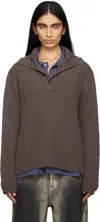 Our Legacy Gray Navigator Polo In Wet Bark Dry Cotton