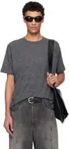 Our Legacy New Box T-shirt In Anthracite Crinkle G