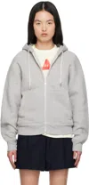 Our Legacy Gray Rascal Hoodie In Grey Melange Fleece