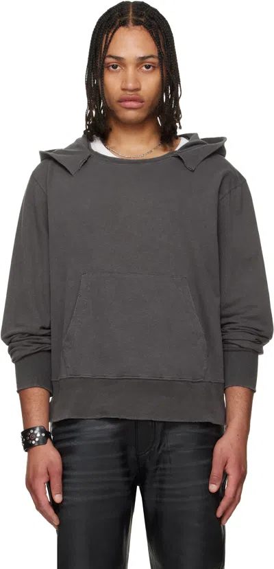 Our Legacy Distressed Boxy Fit Hoodie In Multi