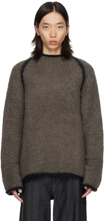 OUR LEGACY GRAY RIDER ROUNDNECK SWEATER