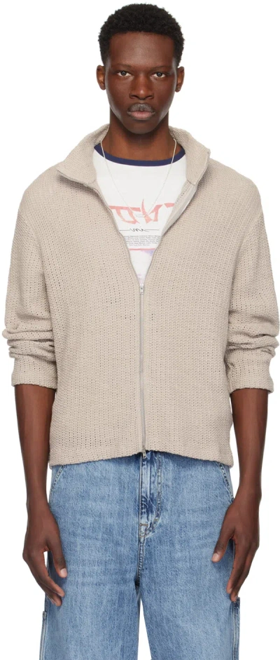 OUR LEGACY GRAY SHRUNKEN SWEATER