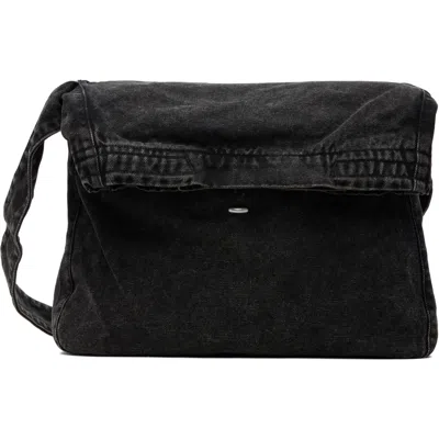 Our Legacy Gray Sling Bag In Deep Blue Indigo Can
