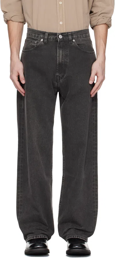 Our Legacy Gray Third Cut Jeans In Black