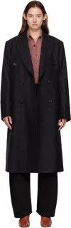 Our Legacy Gray Whale Coat In Gray