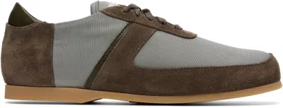 Our Legacy Green & Brown Sneak In Sport Sneakers In Multi
