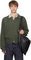 Our Legacy Green Evening Polo Cardigan In Green