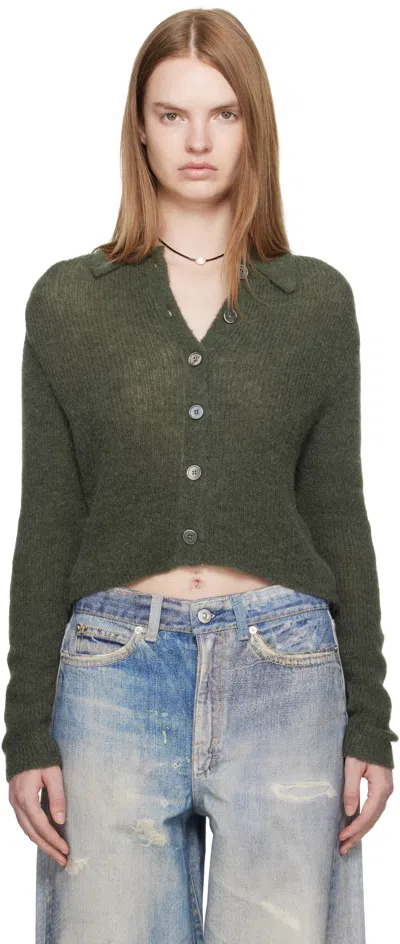 Our Legacy Green Mazzy Polo Cardigan