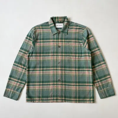 Pre-owned Our Legacy Green/pink Check Pilled Cotton Box Shirt