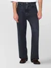 Our Legacy Grey Denim Trousers With Front And Back Pockets In Blue