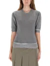 Our Legacy Grey Solid Crew Neck T-shirt In Gray