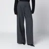 Our Legacy Grey Wool-blend Pleated Trousers In Gray
