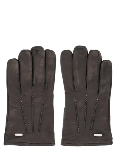 Our Legacy Guanti In Pelle In Black