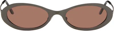Our Legacy Gunmetal Tad Sunglasses In Cyber Goth Black